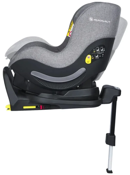 AVIONAUT Aerofix RWF Airflow - fotelik samochodowy 0-18,5 kg + obrotowa baza IQ Orbit | Grey