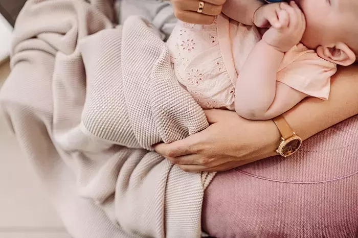 YOONCO Duo - dwustronny kocyk bambusowy z minky 80x100 cm | Błękitno-biały