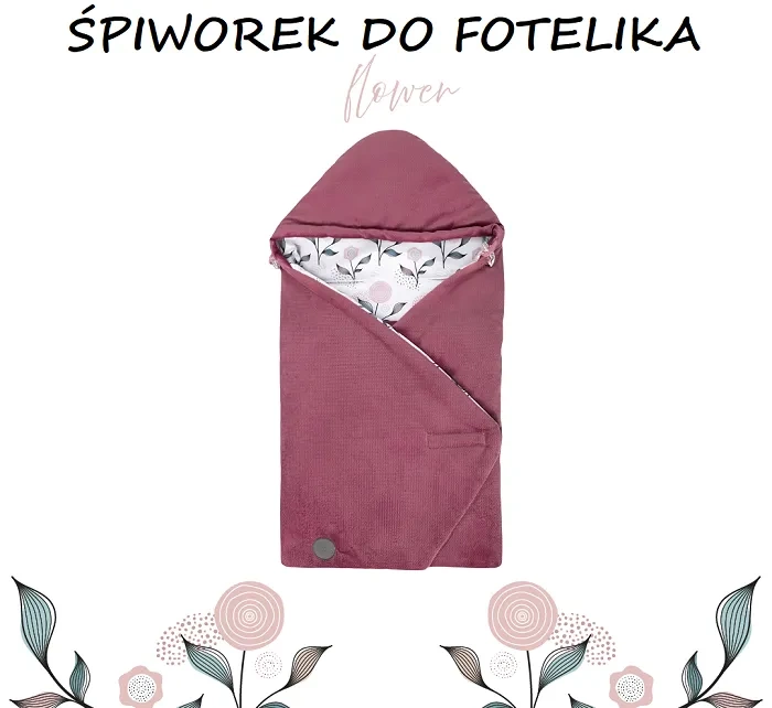 YOONCO - śpiworek do fotelika samochodowego i gondoli | Flower