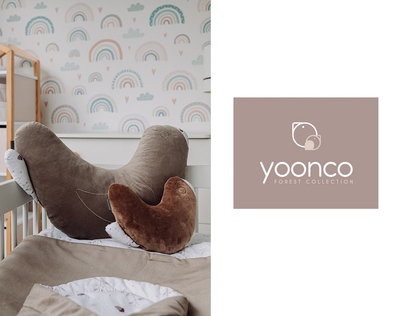 YOONCO - poduszka do karmienia Rogal | Forest