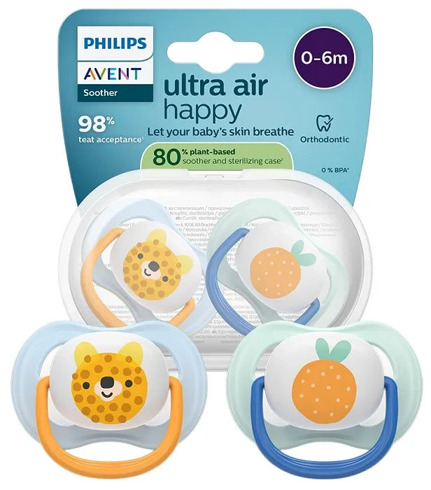 2 x smoczek ortodontyczny avent ultra air
