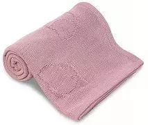 YOONCO Ptaszki - kocyk bambusowy 90x90 cm | Różowy Ciemny