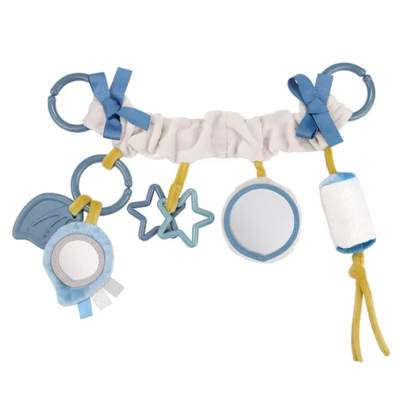 CANPOL BABIES - zawieszka do wózka/fotelika PASTEL FRIENDS | szara