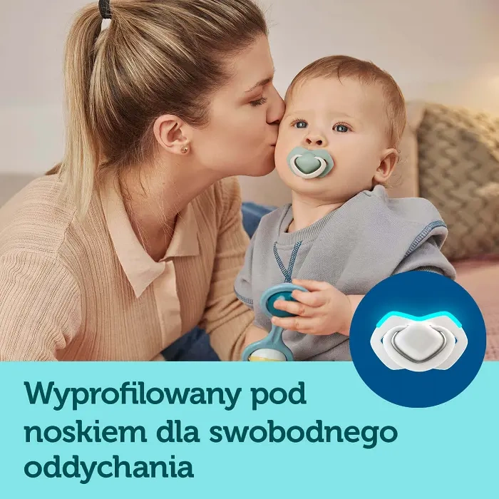 CANPOL BABIES - smoczek silikonowy Light touch 18m+ symetryczny | PURE COLOR Beżowy 2 szt.