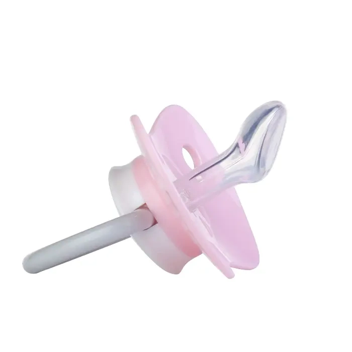 CANPOL BABIES - smoczek uspokajający silikonowy 0-6m anatomiczny LET'S CELEBRATE | różowy 1szt.