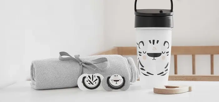 LOVI - smoczek silikonowy dynamiczny SALT&PEPPER 2 szt. | 0-3 m