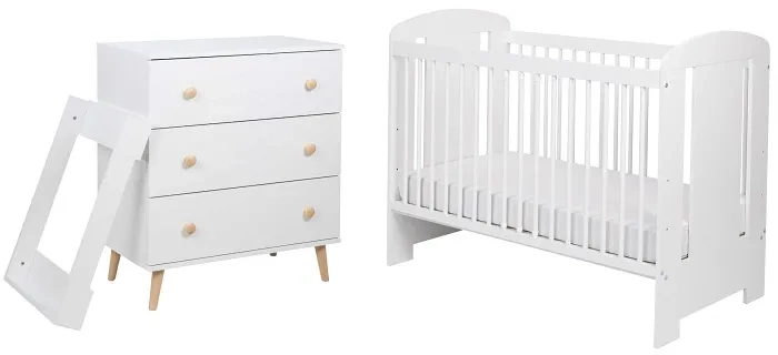 YOONCO - łóżeczko Soni + komoda + przewijak miękki | Miś
