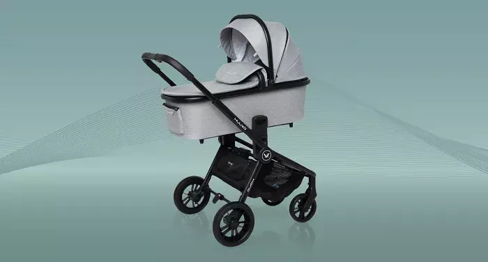 MUUVO Quick 2023 - wózek wielofunkcyjny z gondolą XL, zestaw 2w1 | Onyx Black (+ ADAPTERY)