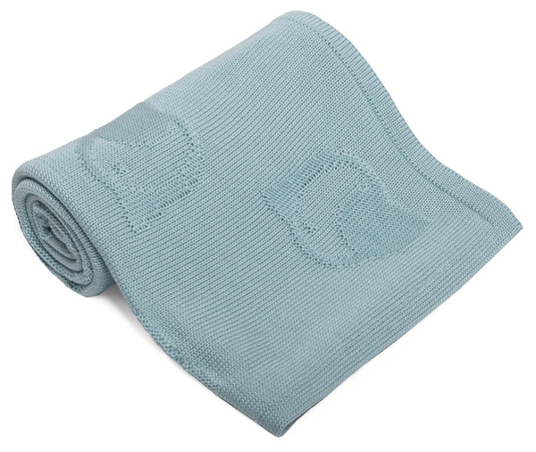 YOONCO Ptaszki - kocyk bambusowy 90x90 cm | Miętowy