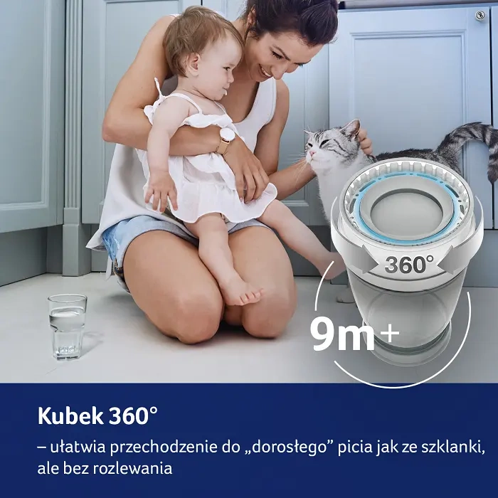 LOVI - kubek niekapek 360° Drink Master 250ml Indian Summer Girl | 9m+