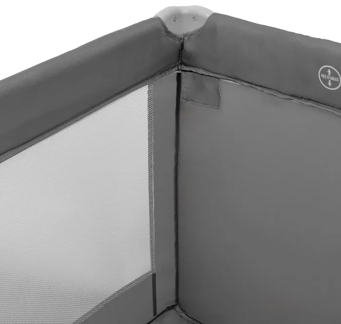 BABY MIX Lift - łóżeczko turystyczne 2-poziomowe | Szare