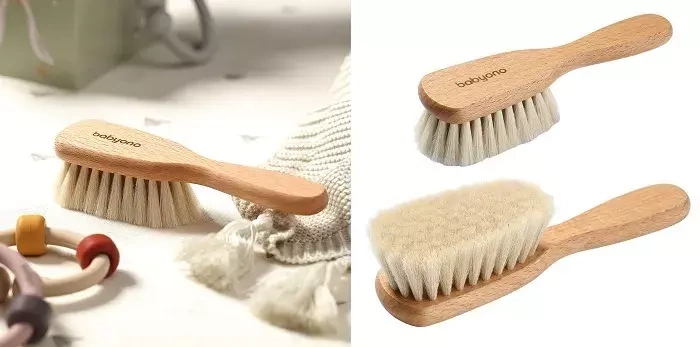 BABYONO - szczotka z naturalnego włosia | miękka