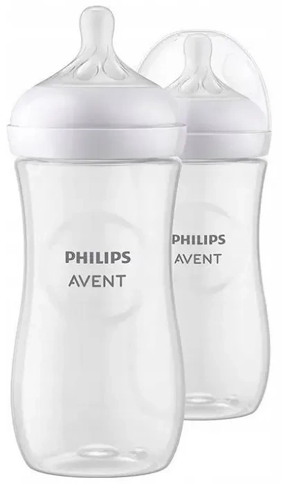PHILIPS AVENT Natural Response - 2 responsywne butelki antykolkowe 330 ml | 3 m+