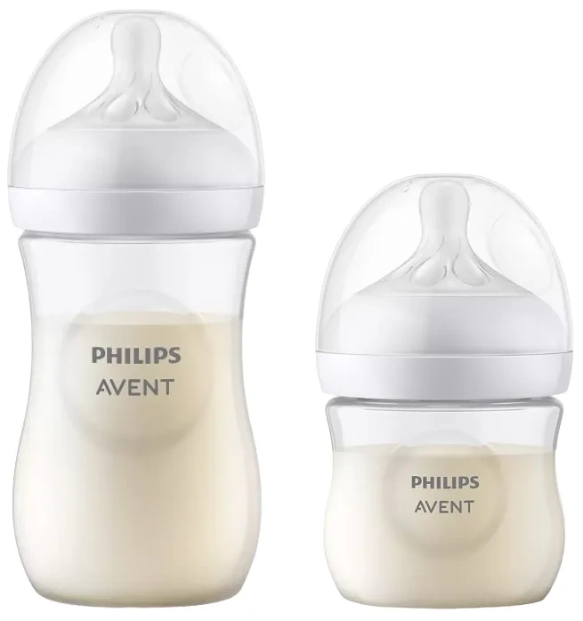 PHILIPS AVENT Natural Response - 2 x responsywna butelka antykolkowa: 125 ml + 260 ml