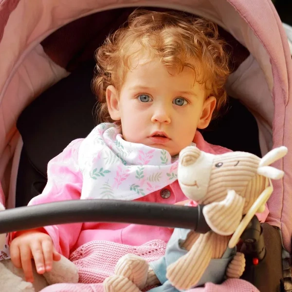 BABYONO -  bawełniany śliniak apaszka 2 szt. | Leaves