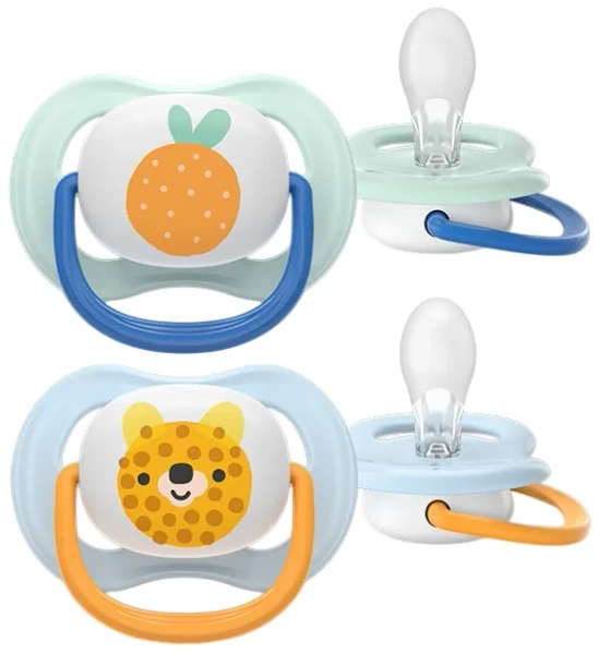 PHILIPS AVENT Ultra Air Happy - smoczek ortodontyczny 2 szt. | 0-6 m