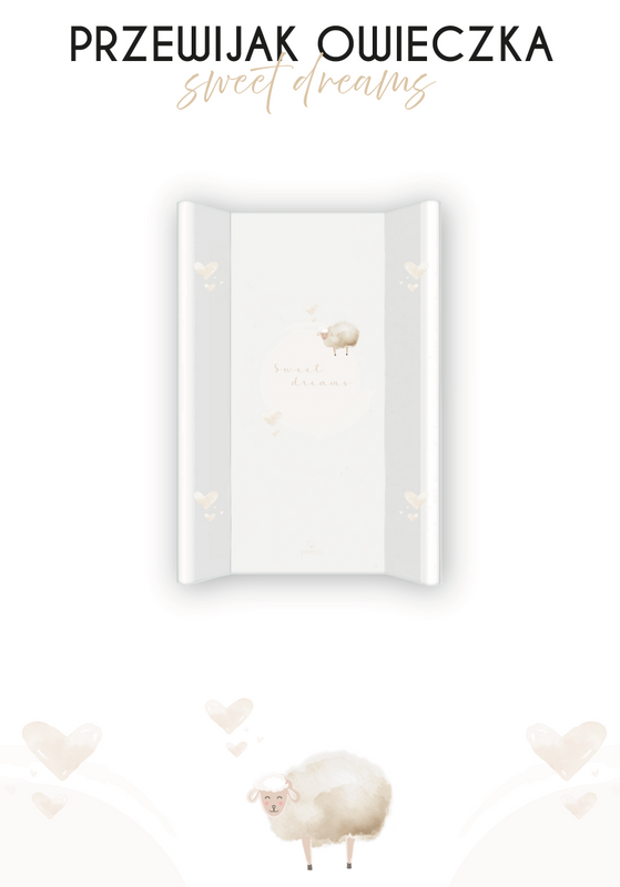 YOONCO - przewijak na łóżeczko 120x60 cm | Owieczka Sweet Dreams