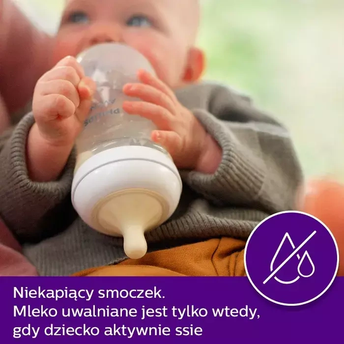 PHILIPS AVENT Natural Response - responsywna butelka antykolkowa 330 ml | 3 m+