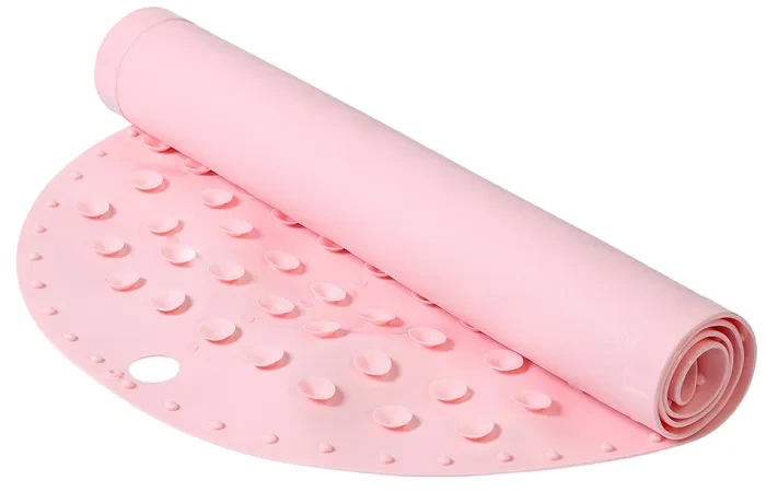 BABYONO - mata antypoślizgowa do kąpieli | Różowa