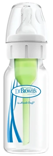 DR BROWN'S Options+ - antykolkowa, wąska butelka standard 120 ml, poziom 1 | 0 m+