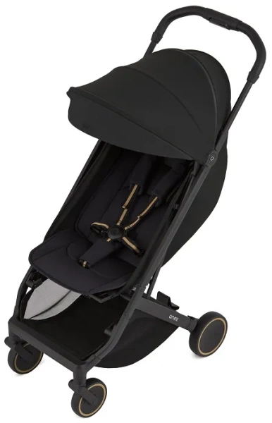 ANEX Air-X2 - lekki wózek spacerowy z uchwytem do przenoszenia | Nero