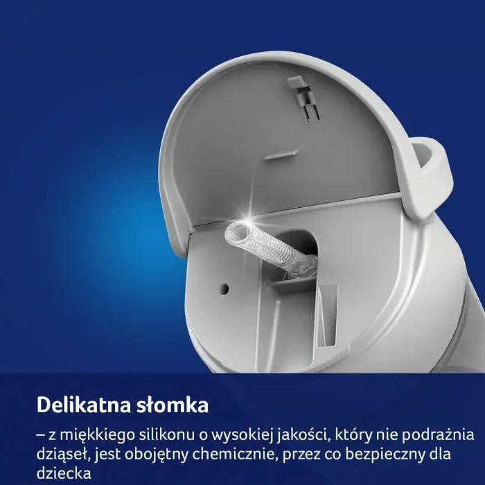 LOVI - kubek ze słomką Freestyle 350 ml Salt & Pepper | 11m+