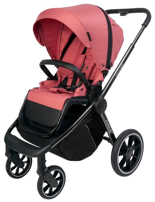 MUUVO Quick 3.0 Black Chrome - wózek wielofunkcyjny, zestaw 2w1 z gondolą XL | Pure Pink