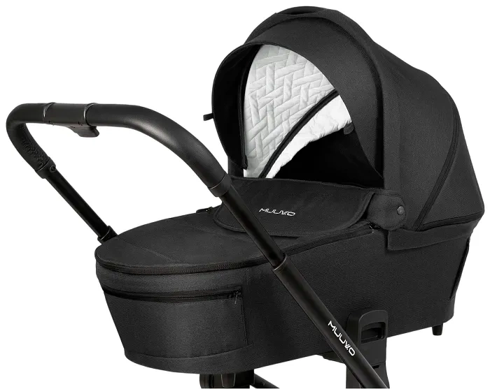 MUUVO Quick SE 2 - wózek wielofunkcyjny, zestaw 2w1 z gondolą Quick 3.0 | Sunset Black + Jet Black (+ ADAPTERY)