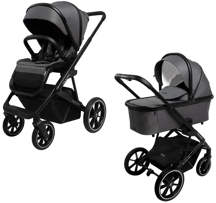 MUUVO Slick 2.0 - wózek wielofunkcyjny, zestaw 2w1 | Iron Graphite (+ ADAPTERY)