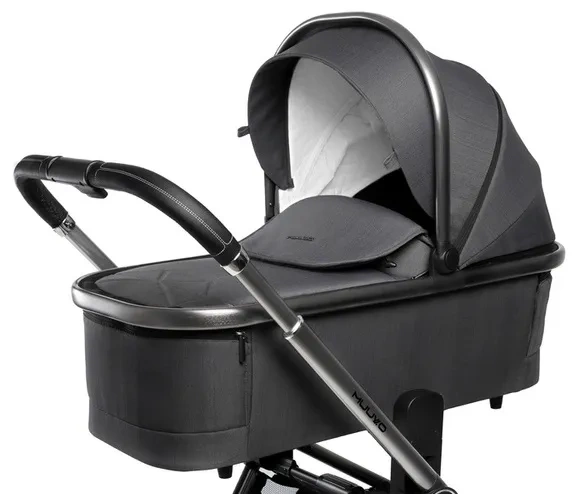 MUUVO Quick SE 2 - wózek wielofunkcyjny, zestaw 2w1 z gondolą Quick SE | Diamond Graphite (+ ADAPTERY)