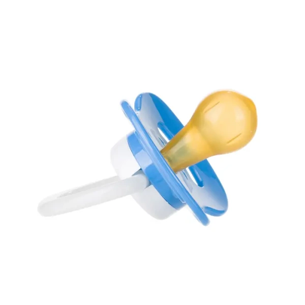 CANPOL BABIES - smoczek uspokajający kauczuk 0-6m okrągły BUNNY&COMPANY | niebieski