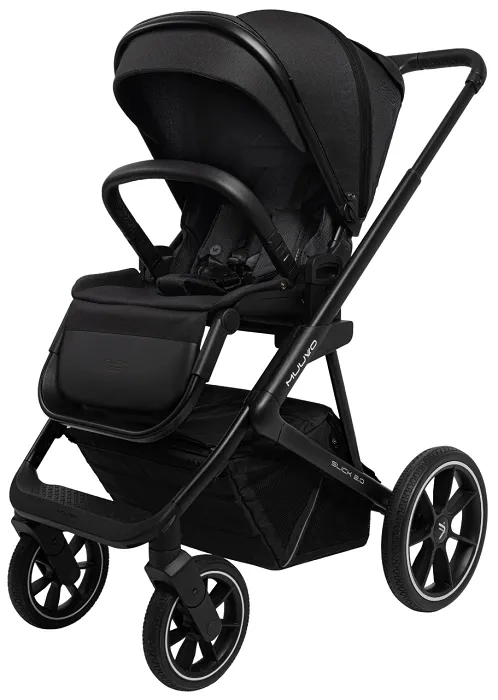 MUUVO Slick 2.0 - wózek wielofunkcyjny, zestaw 2w1 | Classic Black
