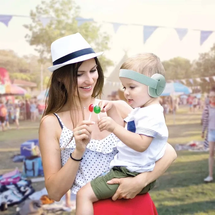 ALECTO BV74 - słuchawki wygłuszające dla niemowląt i małych dzieci 12 m+ | Miętowe