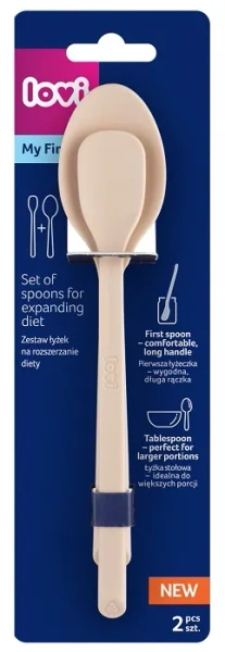 LOVI - pierwsza łyżeczka i łyżka stołowa | Nude