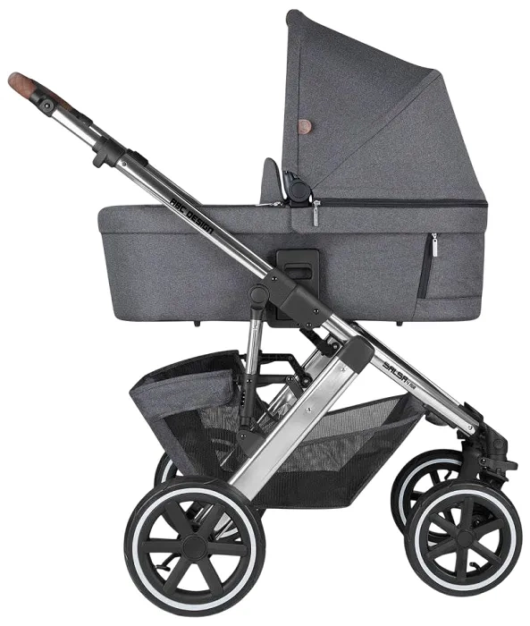 ABC DESIGN Salsa 4 Air - wózek wielofunkcyjny, zestaw 2w1 + okrycie na nóżki | Asphalt