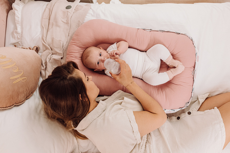 YOONCO Ptaszki - kocyk bambusowy 90x90 cm | Beżowy