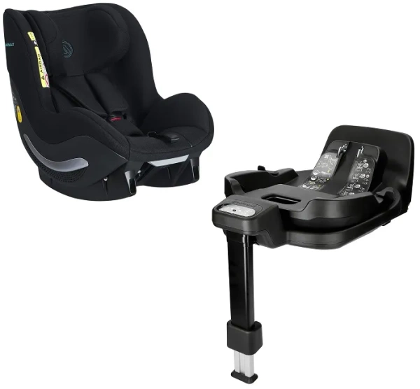 AVIONAUT Aerofix Smart - fotelik samochodowy 0-18,5 kg + obrotowa baza IQ Orbit | Black