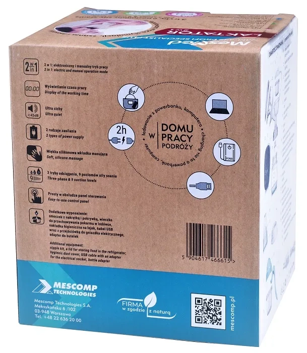 MESMED - trójfazowy laktator elektryczny i manualny | Profi Specialist Plus 2w1