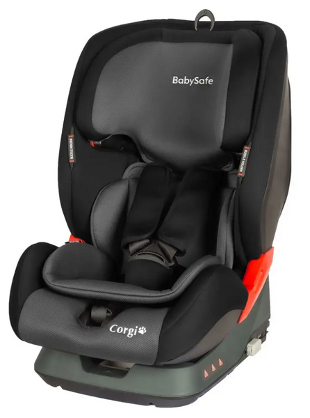 BABYSAFE Corgi - fotelik samochodowy 9-36 kg | Grey-Black