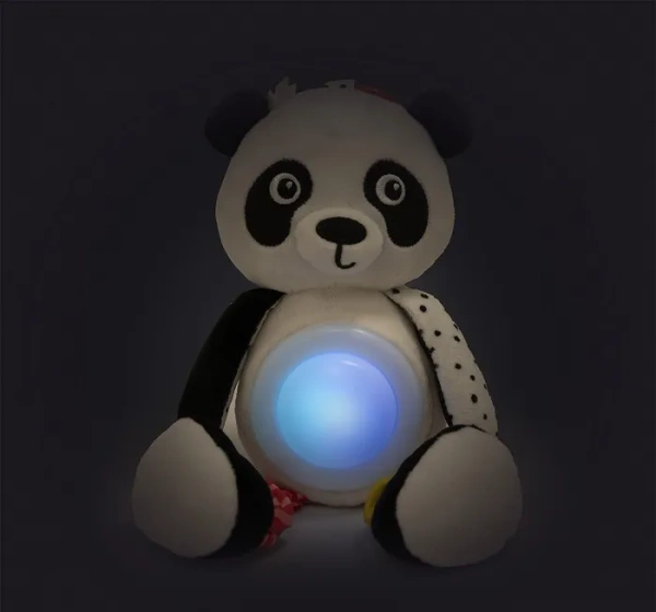 CANPOL BABIES BabiesBoo - pluszowa zabawka z pozytywką i lampką | Panda