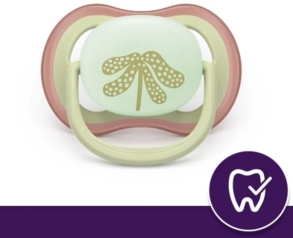 PHILIPS AVENT Ultra Air Nighttime - smoczek ortodontyczny 2 szt. | 6-18 m