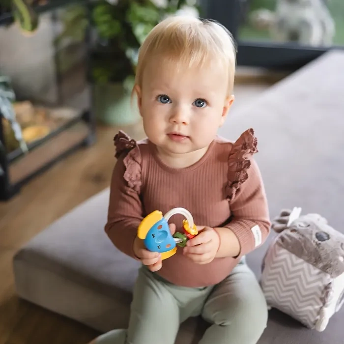 BABYONO - grzechotka z gryzakiem | Elaphant