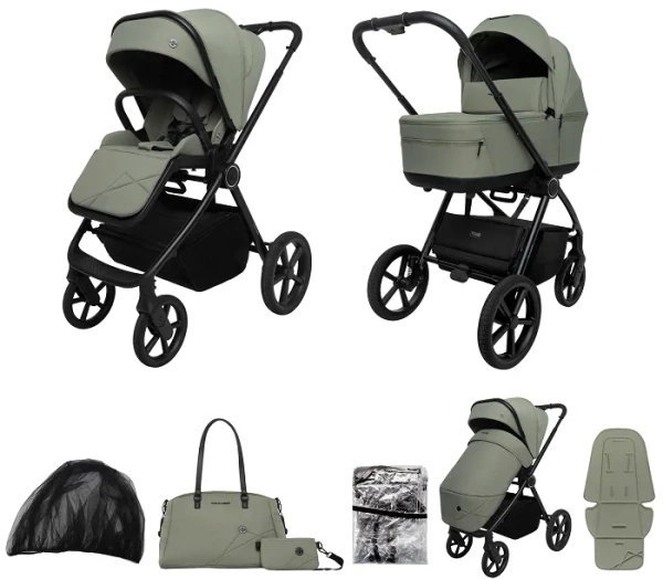 MUUVO One - wózek wielofunkcyjny, zestaw 2w1 | Olive