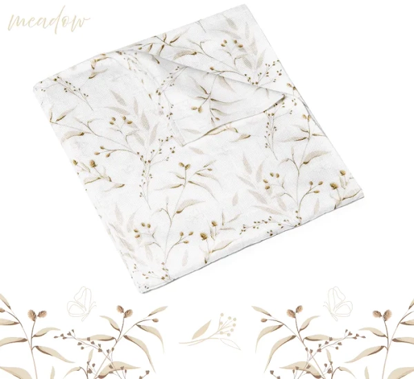 YOONCO - otulacz bambusowy 120x100 cm | Meadow