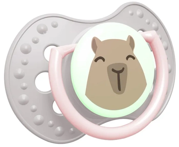 LOVI CapiChill - 2 x smoczek silikonowy dynamiczny 18 m+ | Girl