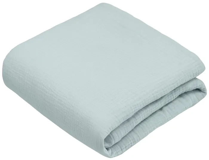 YOONCO - muślinowy komplet: kołderka 80x100 cm + poduszka 22x30 cm | Mięta