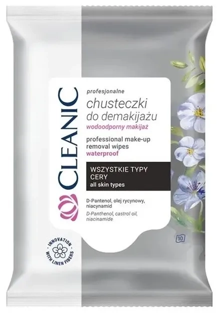 cleanic profesjonalne chusteczki do demakijażu