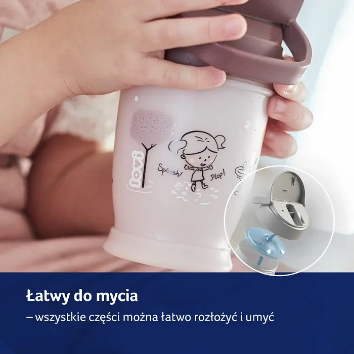 LOVI - kubek ze słomką Freestyle 250 ml Salt & Pepper | 11m+