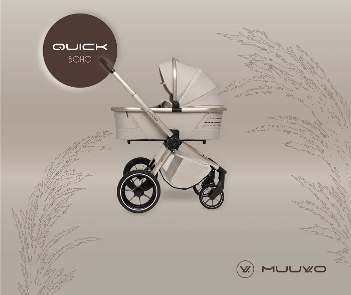 MUUVO Quick BOHO - wózek wielofunkcyjny, zestaw 2w1 | Brown