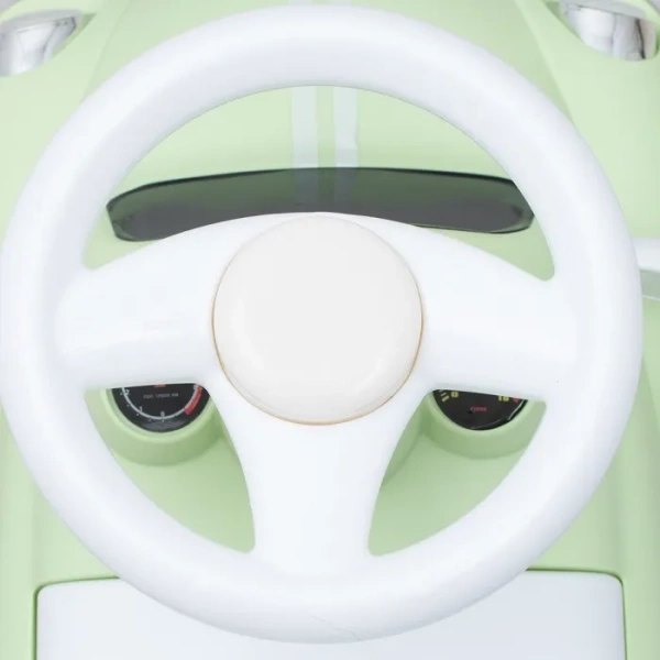 BABY MIX Kiddo Cruiser - jeździk retro z melodyjkami i światłami LED | Miętowy